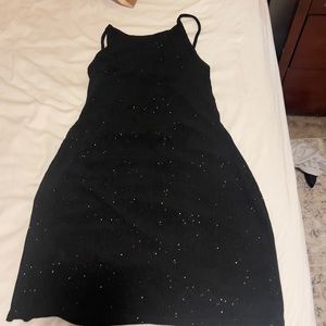 Sparkle glitter dress with adjustable tie up back straps